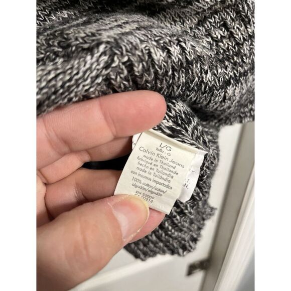 Calvin Klein‎ Sweater Womens Sz Large Black Knit Dolman Sleeve - Picture 5 of 10
